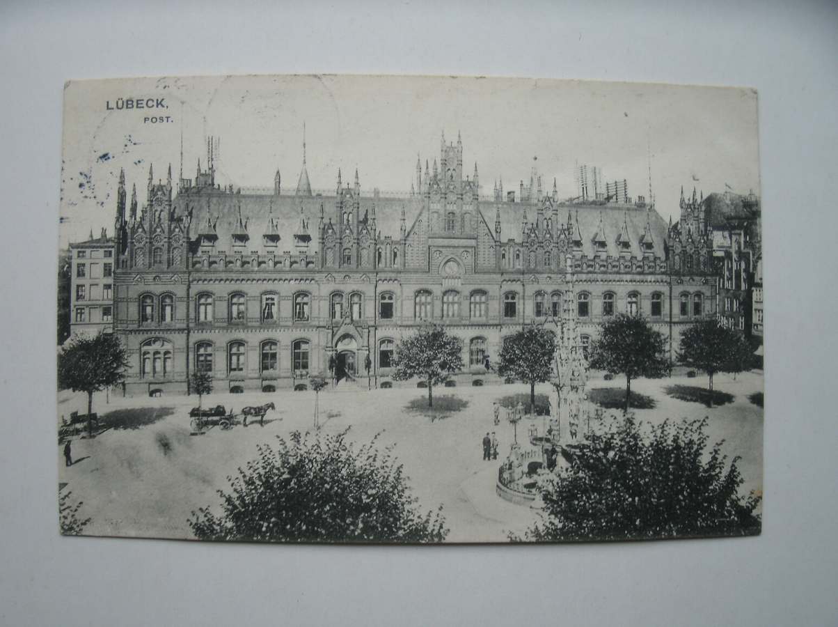 postcard. ansichtkaart. postkarte. - Lubeck. Post.