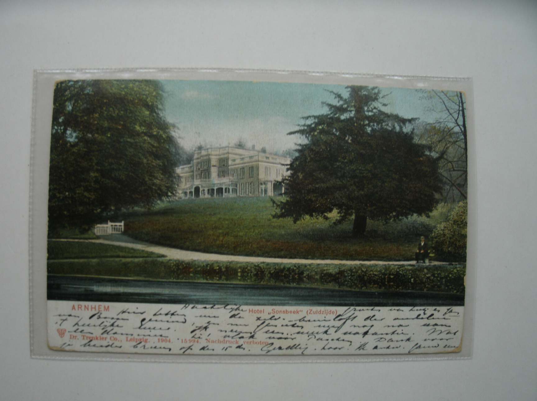 postcard. ansichtkaart. postkarte. - Arnhem. Hotel Sonsbeek, zuidzijde.