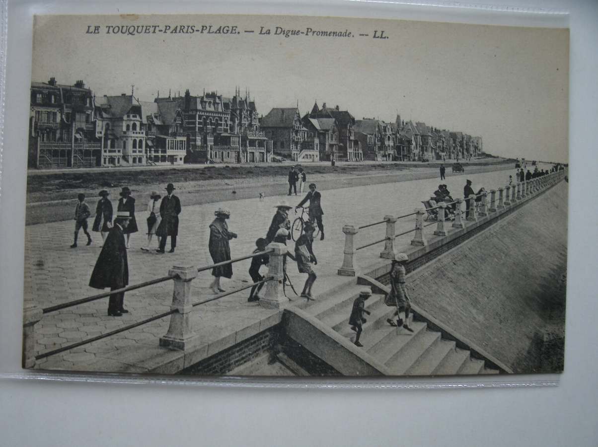 postcard. carte postale. postkarte. - Le Touquet-Paris-Plage. La Digue promenade.