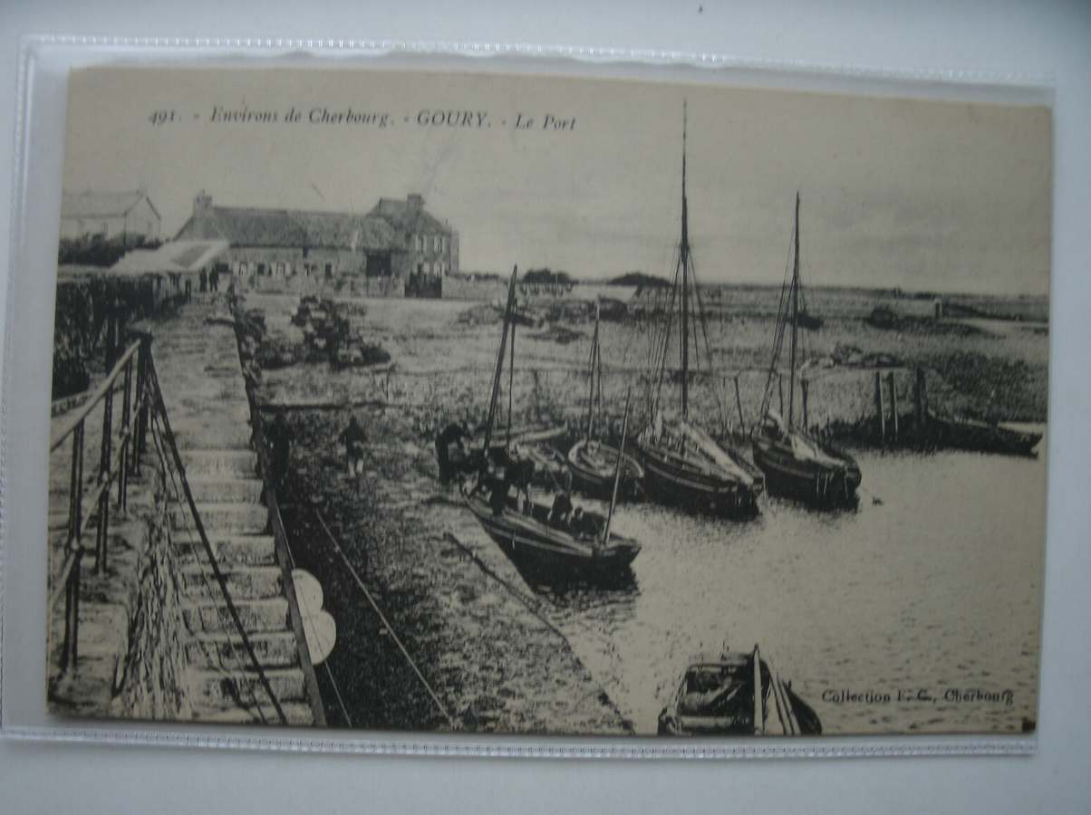 postcard. carte postale. postkarte. - Environs de Cherbourg. Goury. Le port.