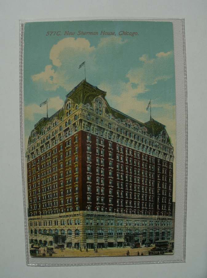 postcard. carte postale. postkarte. - 577 c New Sherman House, Chicago.