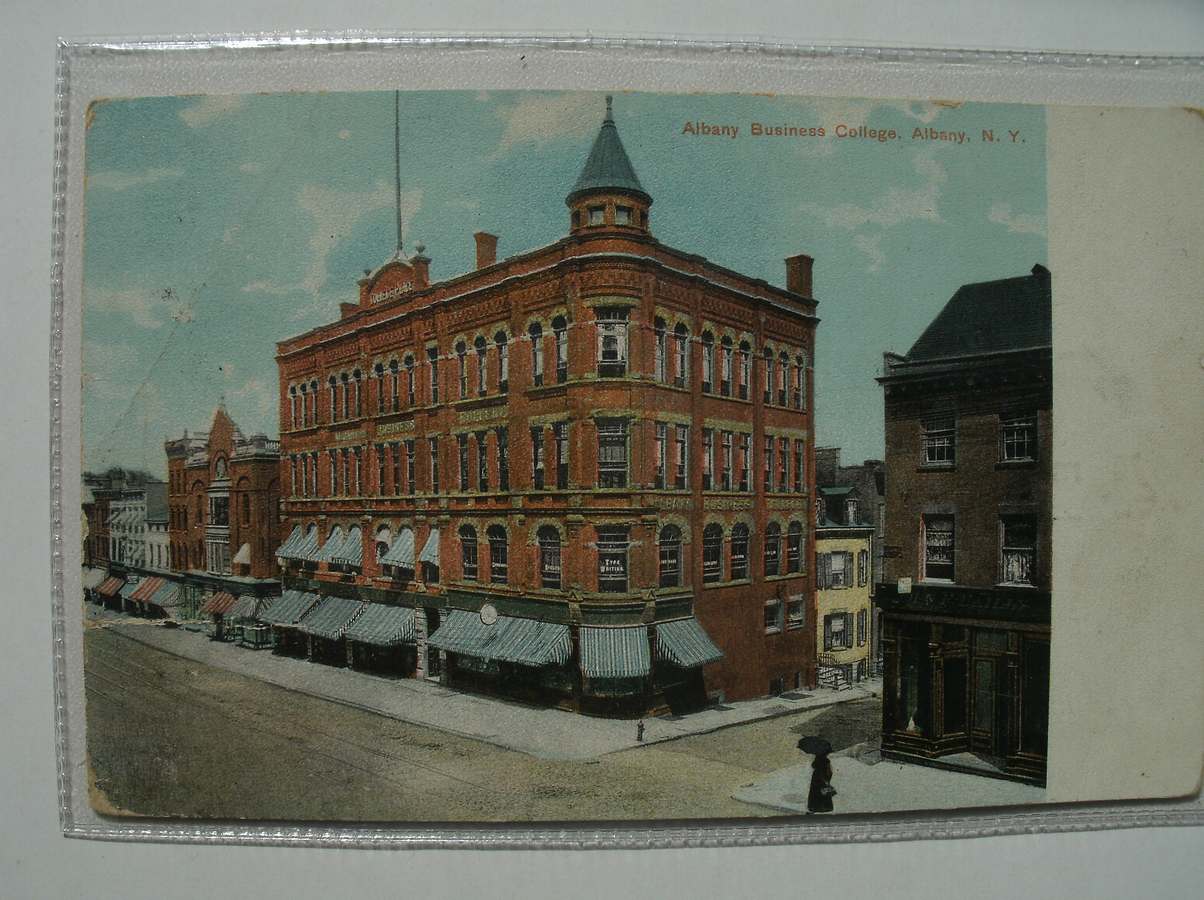 postcard. carte postale. postkarte. - Albany business college, Albany NY.