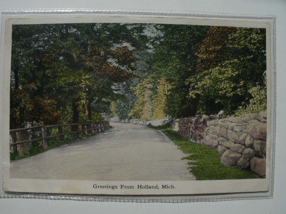 postcard. carte postale. postkarte. - Greetings from Holland, Michigan.