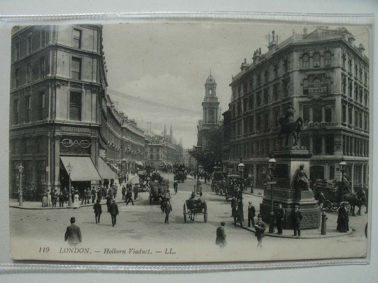 postcard. - London. Holborn viaduct.