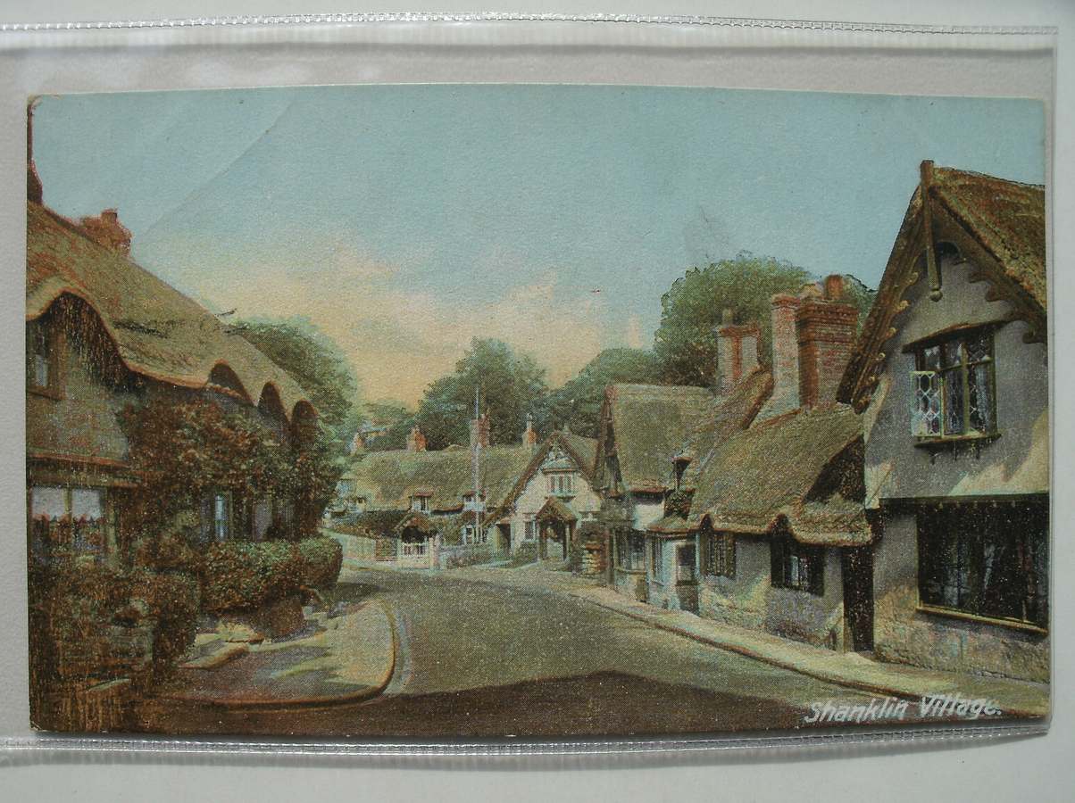 postcard. - Shanklin village.