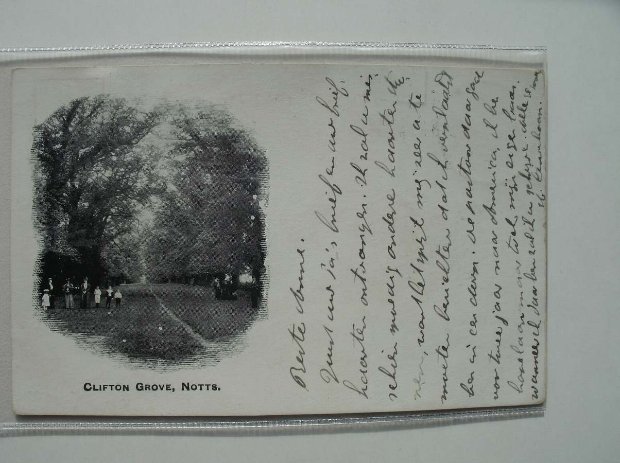 postcard. - Clifton Grove, Notts.