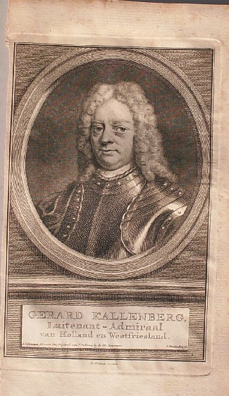 antique print (prent) - Gerard Kallenberg. Luitenant generaal van Holland en West-friesland.