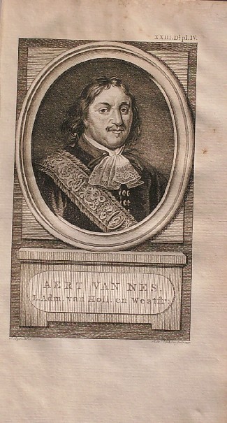 antique print (prent) - Aert van Nes. L. adm. van Holl. en Westfr.