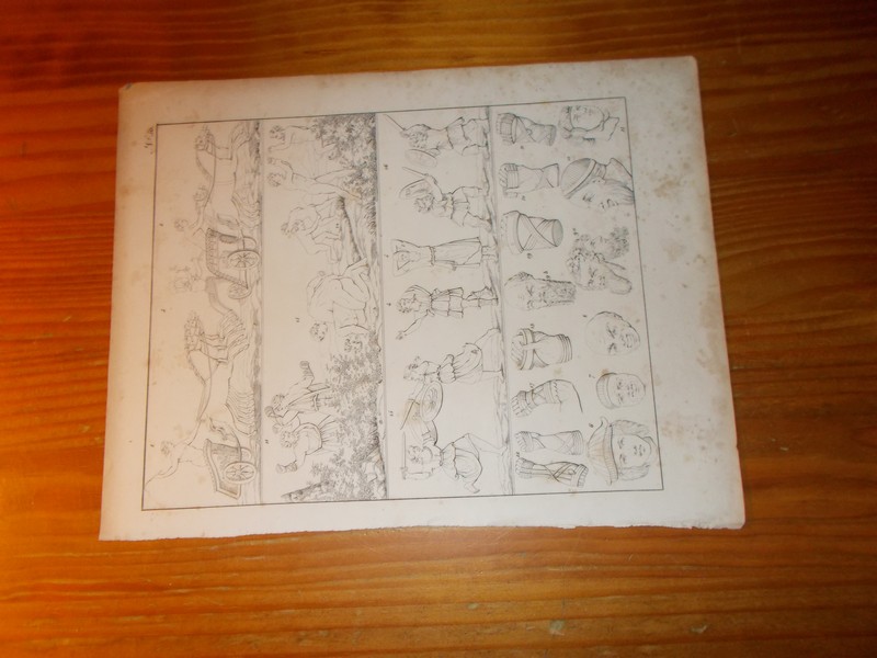 antique print (prent). - Klassieke oudheid, sport. (Classical antiquity, sports).