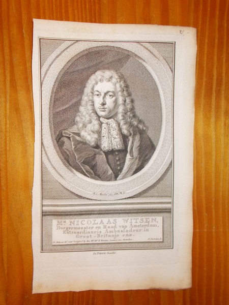 antique print (prent) - Nicolaas Witsen, Burgermeester en Raad van Amsterdam (..).
