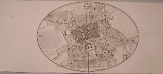 antique map (kaart). - Gotha und Umgebung. (Map).