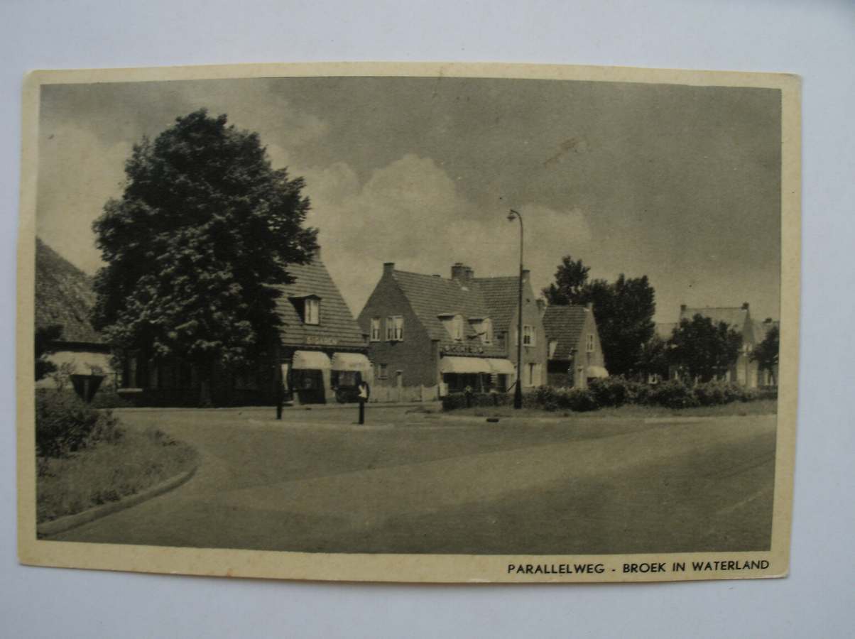 postcard. ansichtkaart. postkarte. - Broek in waterland. Parallelweg.