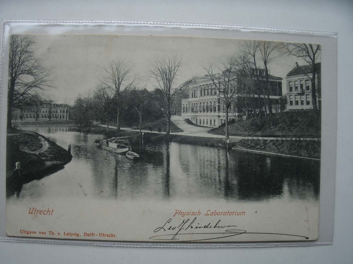 postcard. ansichtkaart. postkarte. - Utrecht. Physisch laboratorium.