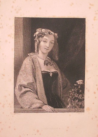 antique print (prent) - Theresa.