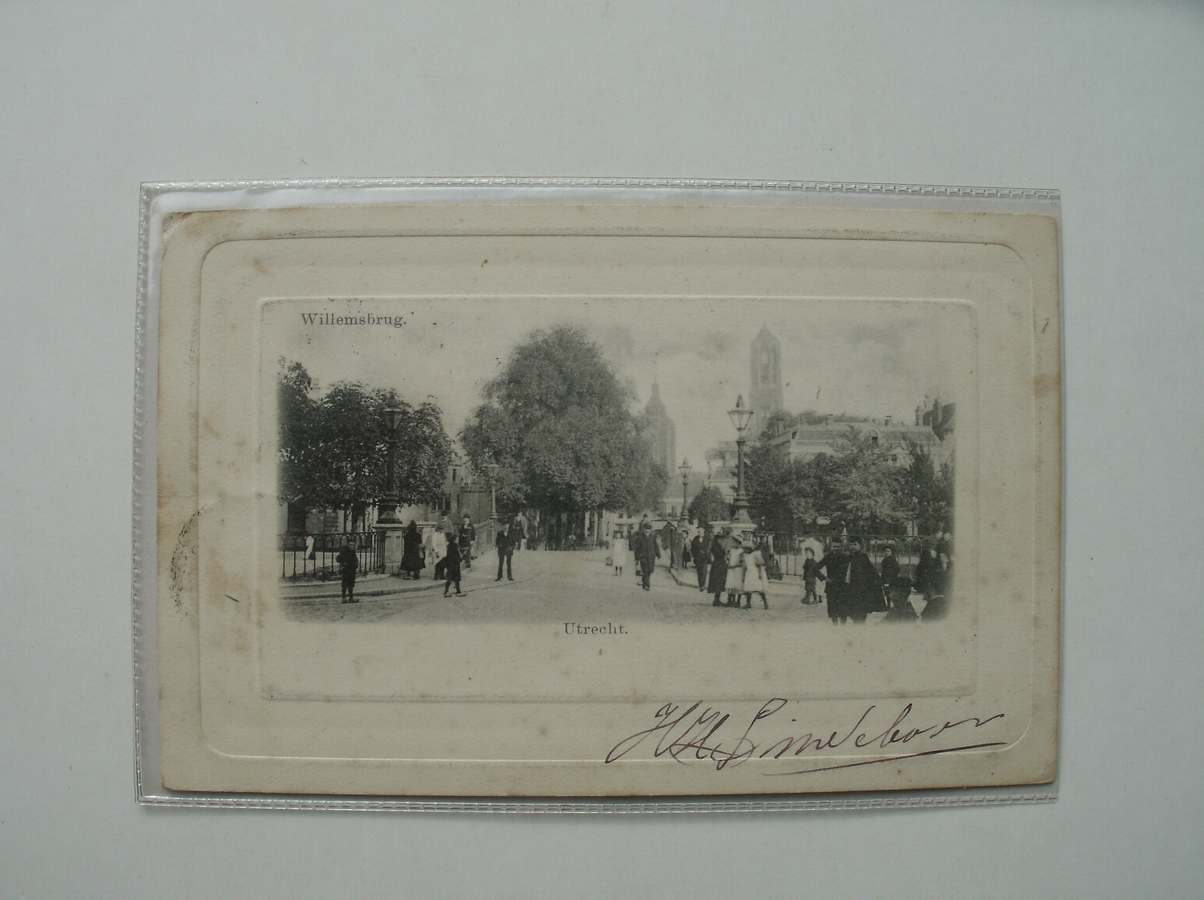 postcard. ansichtkaart. postkarte. - Utrecht. Willemsbrug.