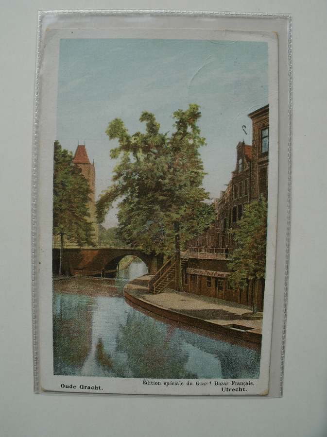 postcard. ansichtkaart. postkarte. - Utrecht. Oude gracht.
