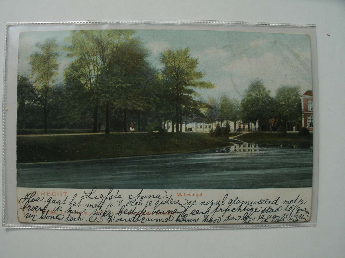 postcard. ansichtkaart. postkarte. - Utrecht. Maliesingel.