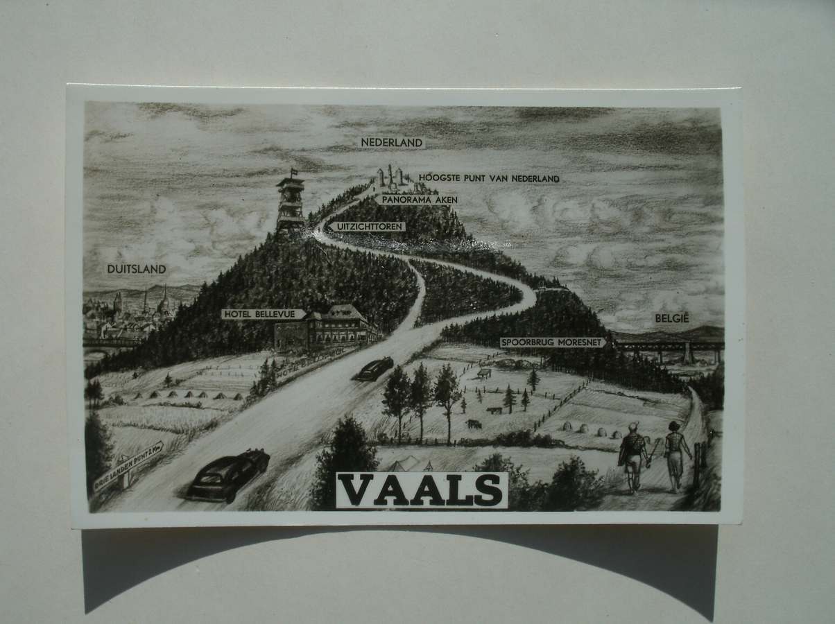 postcard. ansichtkaart. postkarte. - Vaals. Drielandpunt.