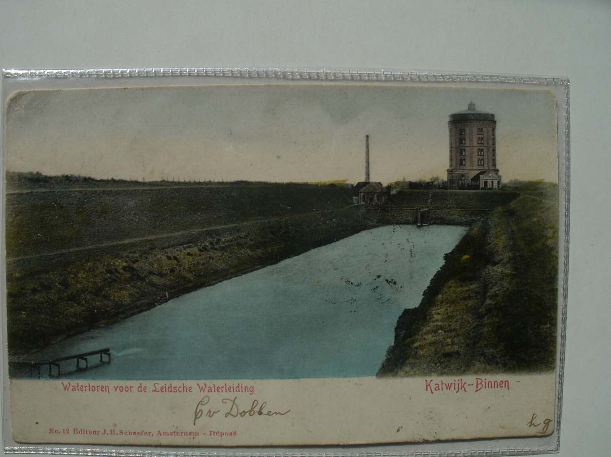 postcard. ansichtkaart. postkarte. - Katwijk-binnen. Watertoren voor de Leidsche Waterleiding.