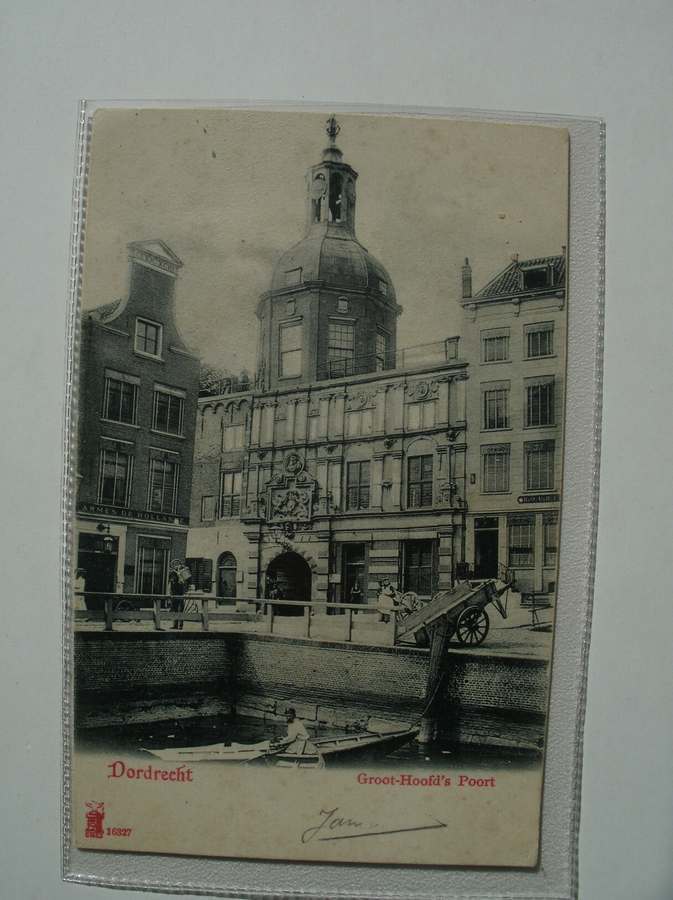 postcard. ansichtkaart. postkarte. - Dordrecht. Groot-Hoofd`s poort.