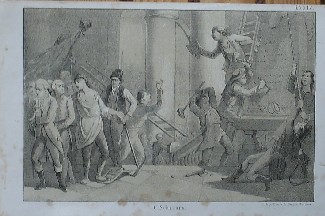 antique print (prent) - Schennis der Grafsteden.