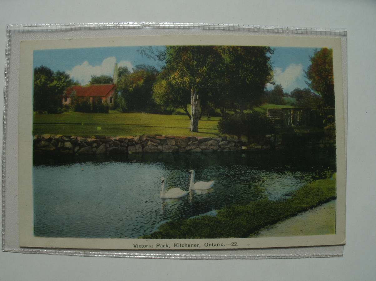 postcard. ansichtkaart. postkarte. - Victoria Park, Kitchener, Ontario.
