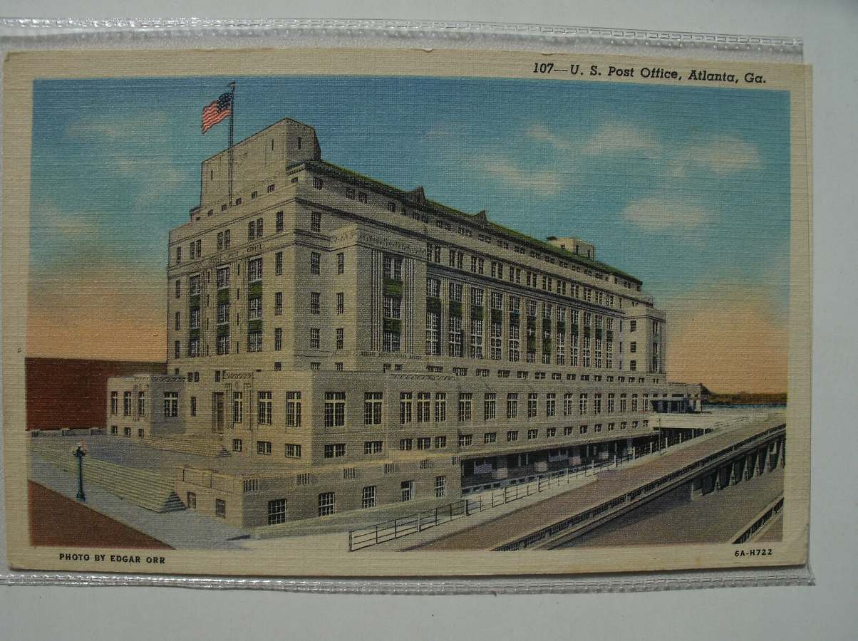 postcard. ansichtkaart. postkarte. - US.Post Office, Atlanta Georgia.