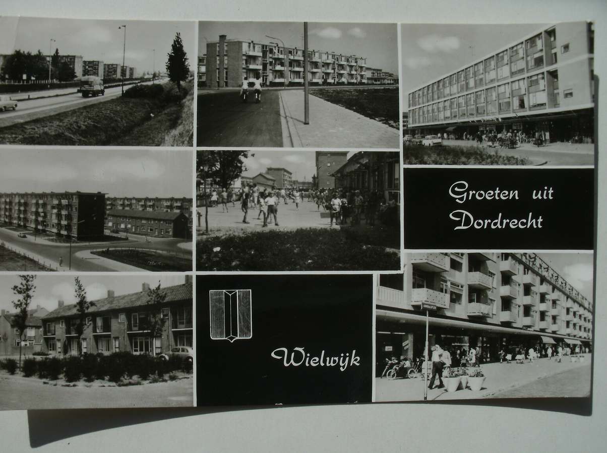 postcard. ansichtkaart. postkarte. - Groeten uit Dordrecht. Wielwijk.