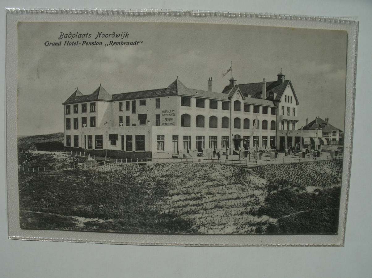 postcard. ansichtkaart. postkarte. - Badplaats Noordwijk. Grand Hotel-Pension Rembrandt.