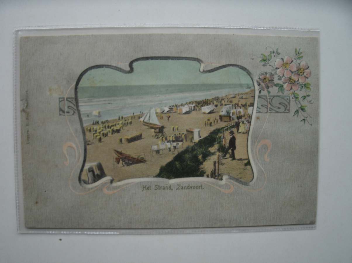 postcard. ansichtkaart. postkarte. - Zandvoort. Het strand.