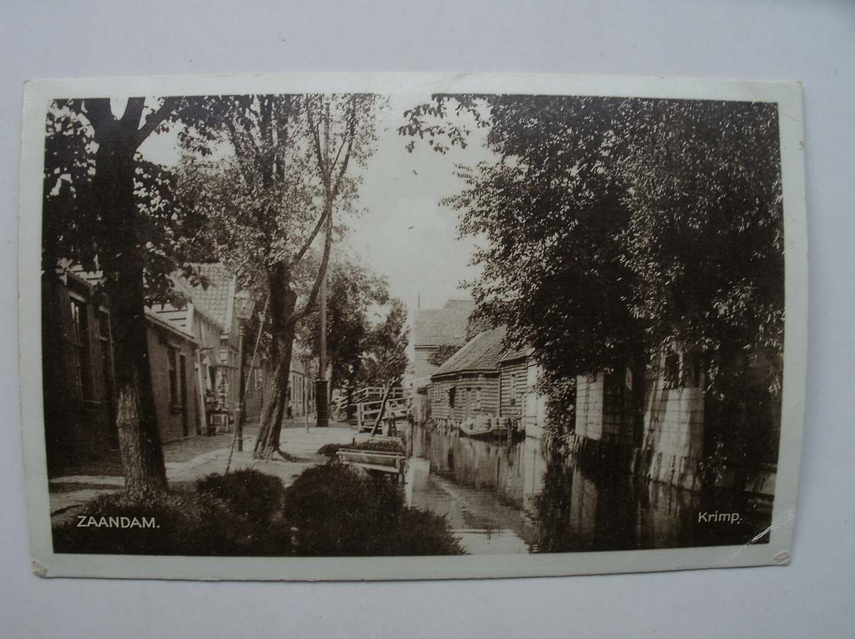 postcard. ansichtkaart. postkarte. - Zaandam. Krimp.