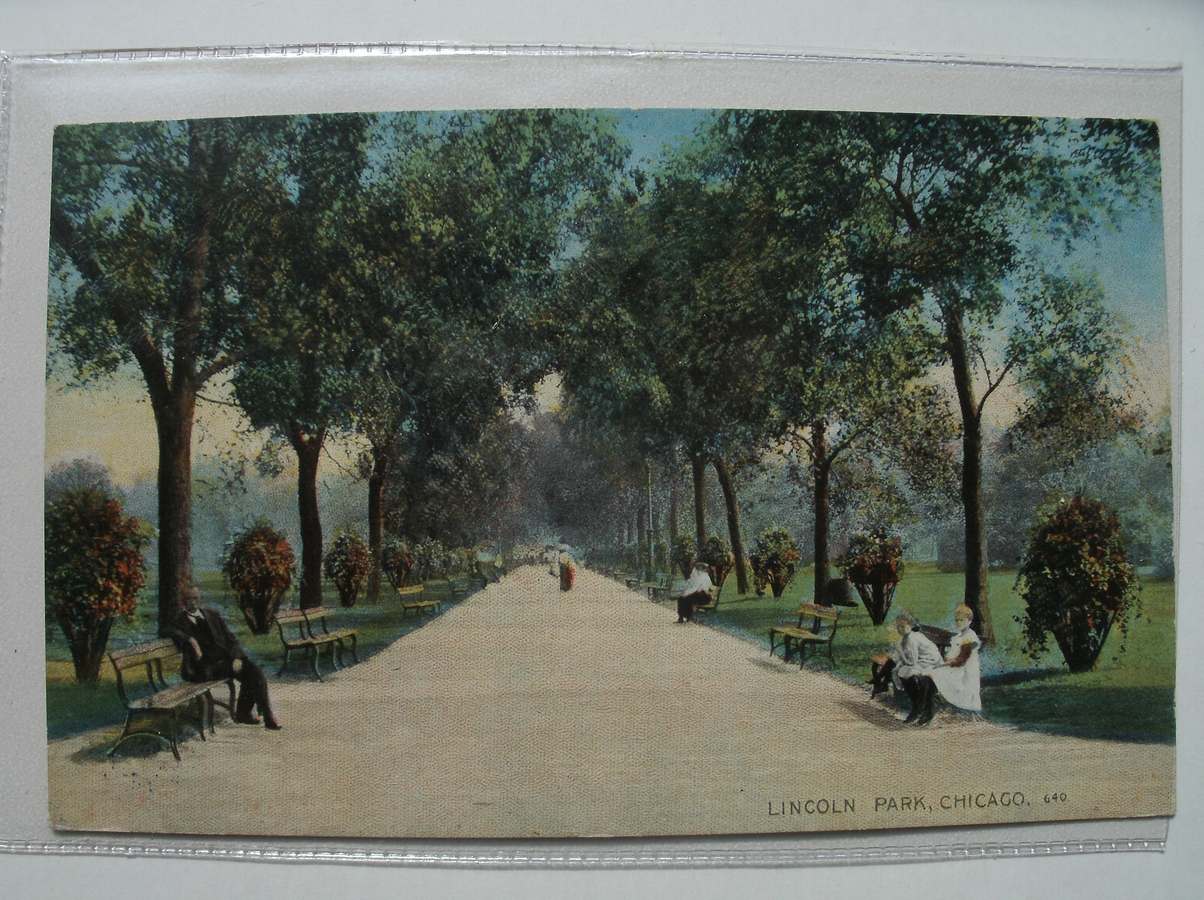 postcard. ansichtkaart. postkarte. - Lincoln Park. Chicago.