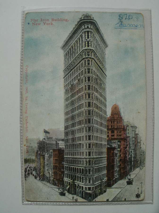 postcard. ansichtkaart. postkarte. - Flat Iron Building. New York.