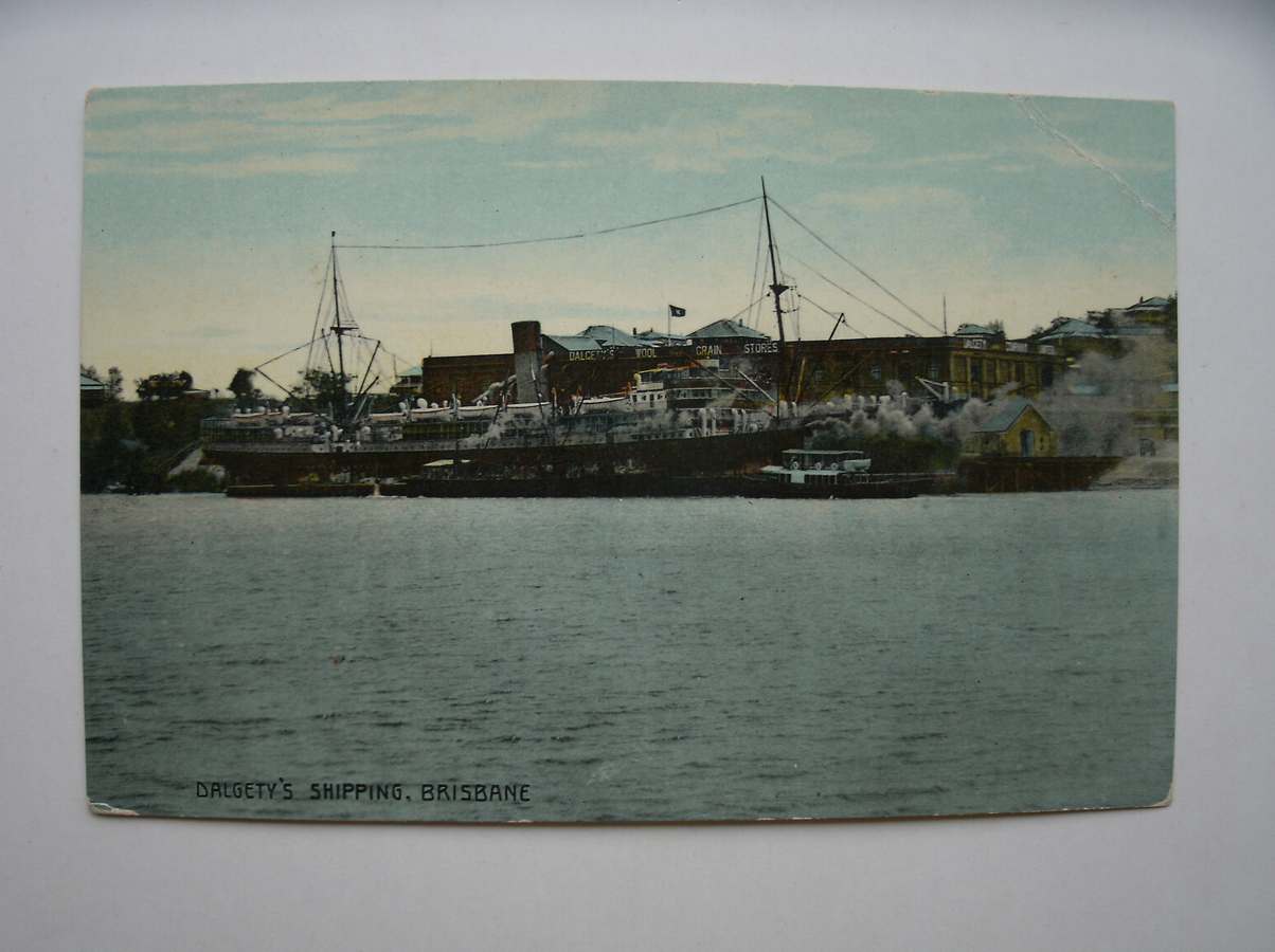 postcard. ansichtkaart. postkarte. - Dalgety`s shipping. Brisbane.