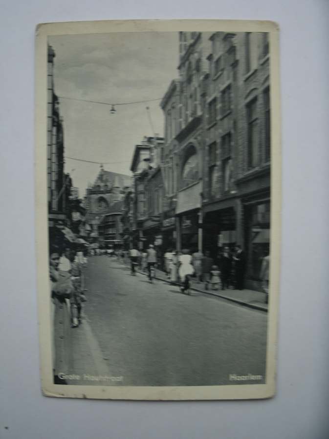 postcard. ansichtkaart. postkarte. - Haarlem. Grote Houtstraat.