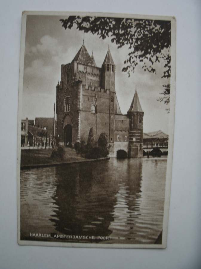 postcard. ansichtkaart. postkarte. - (Amsterdamse Poort) Haarlem. Amsterdamsche poort.