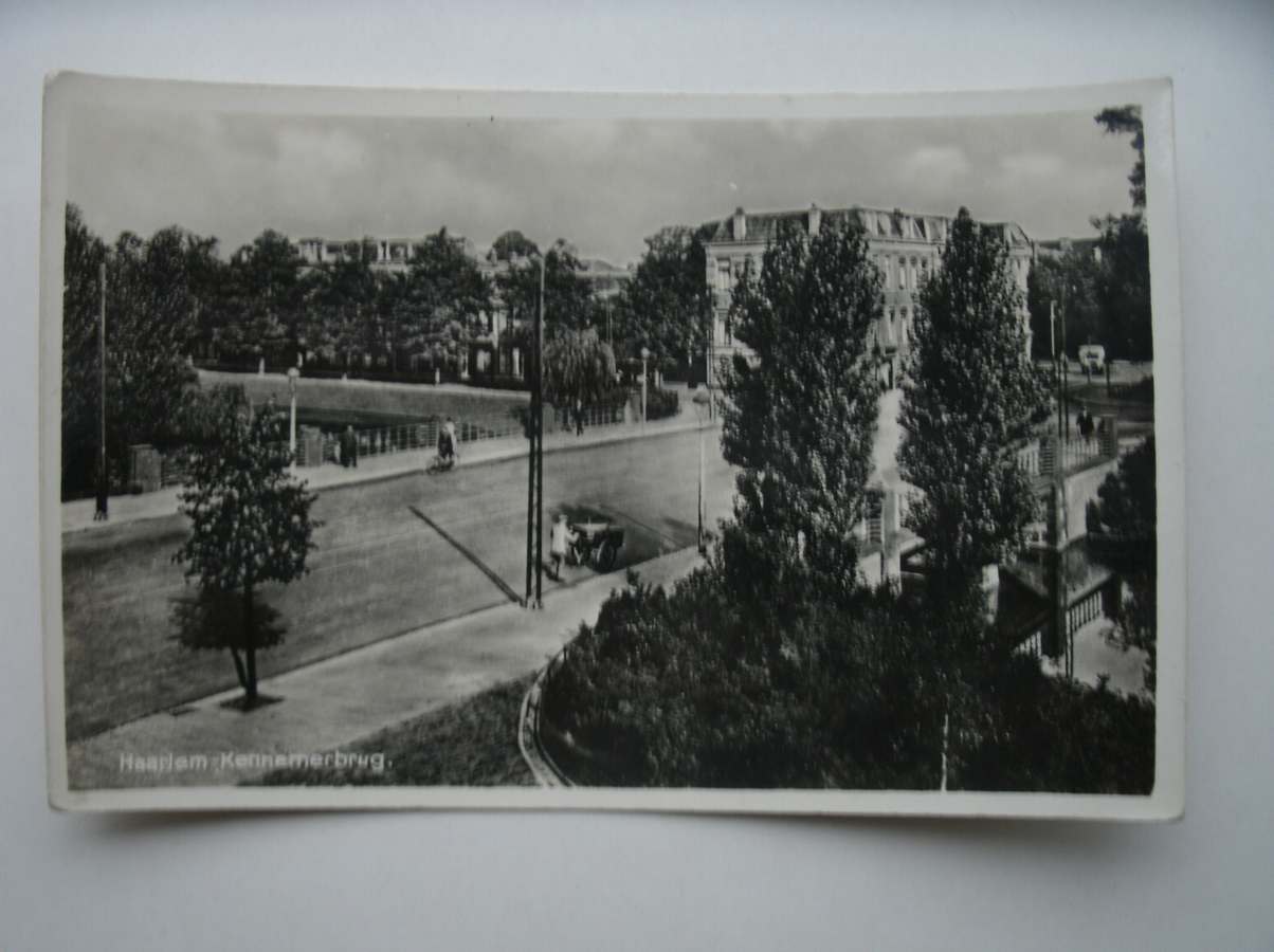 postcard. ansichtkaart. postkarte. - Haarlem. Kennemerbrug.