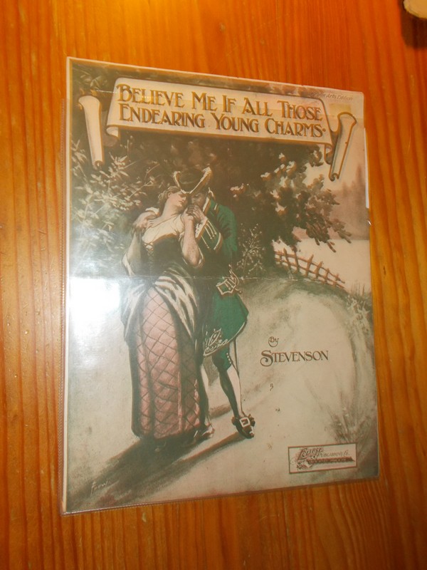 STEVENSON, JOHN, - Believe me if all those endearing young charms.