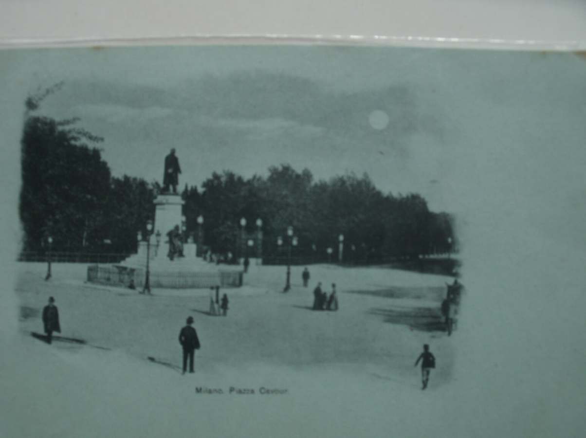 postcard. ansichtkaart. postkarte. - Milano. Piazza Cavour.