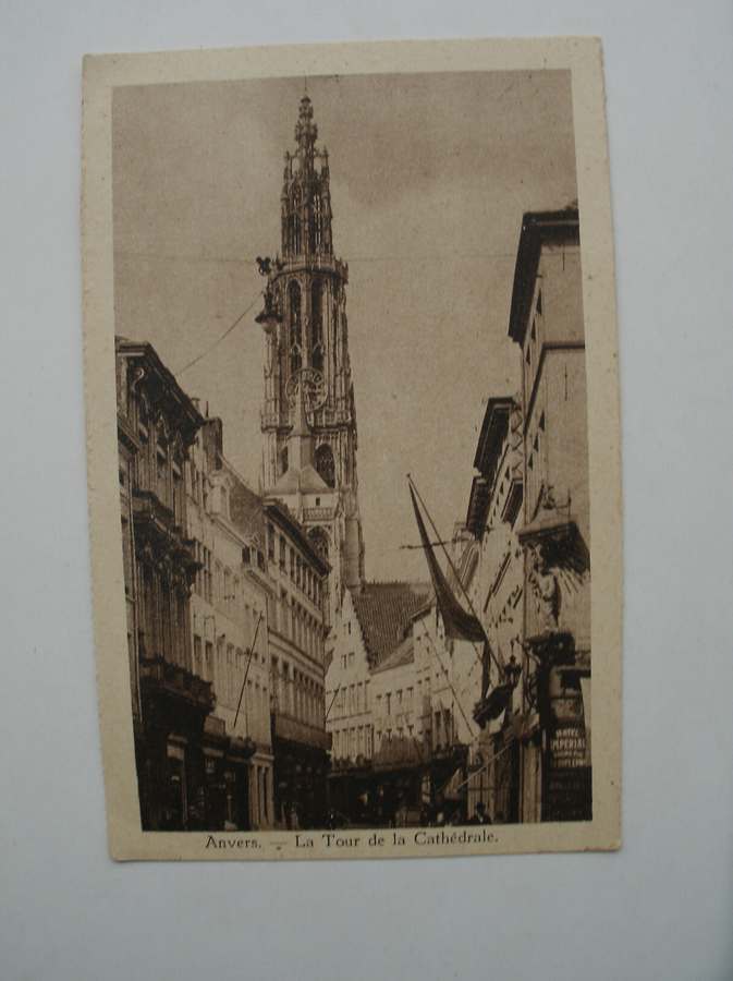 postcard. ansichtkaart. postkarte. - Anvers. La tour de la cathedrale. (Antwerpen).