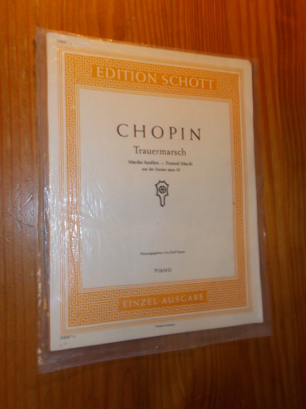 CHOPIN, F., - Trauermarsch. Marche Funebre. Funeral March. Aus der Sonate Opus 35.