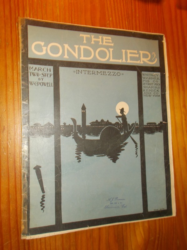 POWELL, W.C., - The gondolier. March two step.