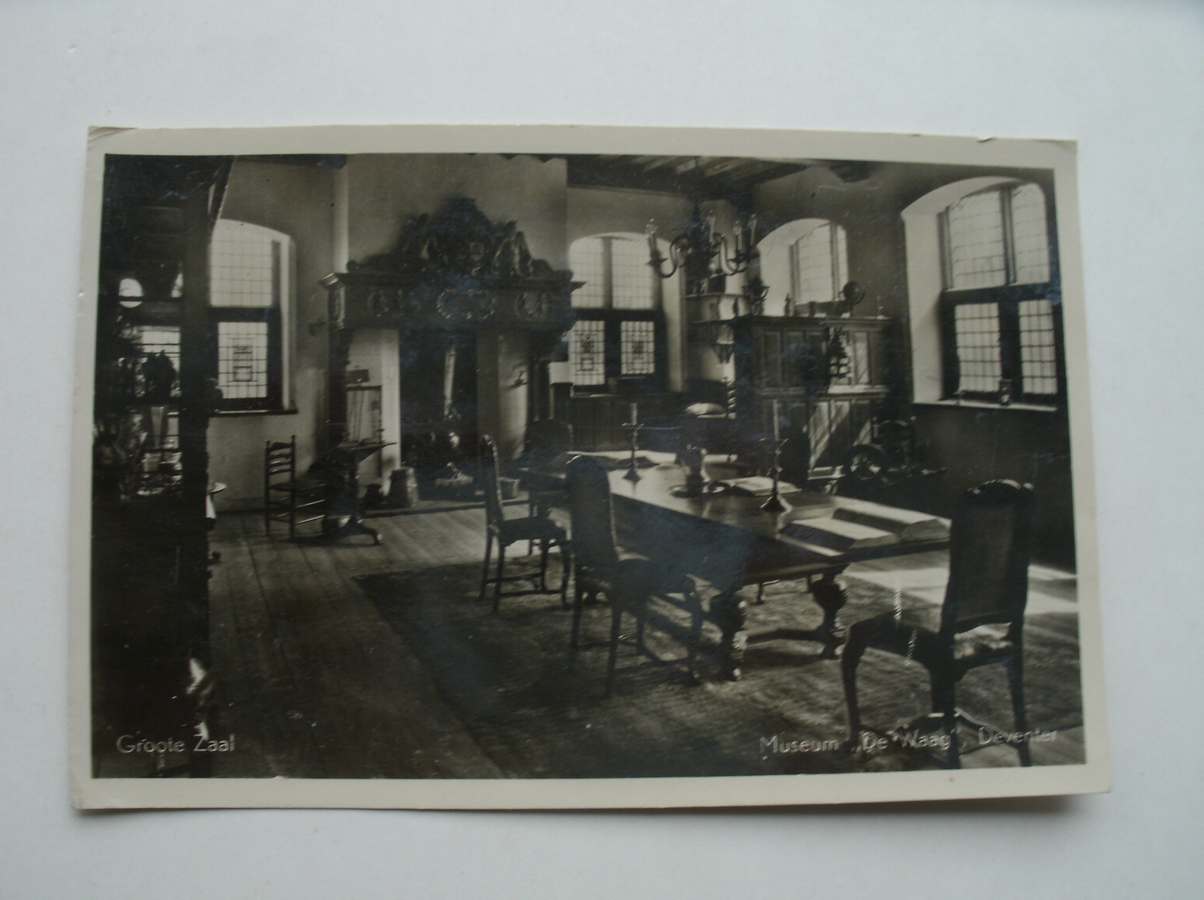postcard. ansichtkaart. postkarte. - Museum de Waag, Deventer. Groote zaal.