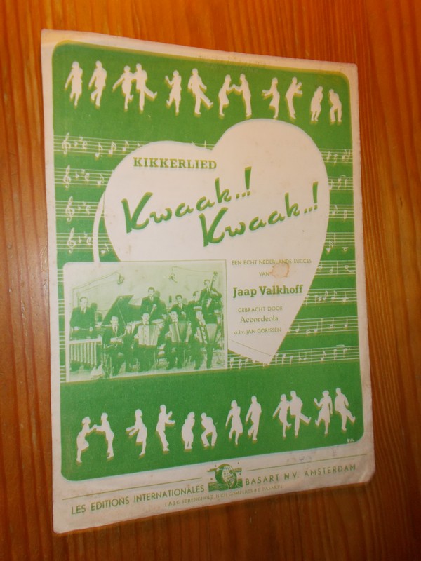 VALKHOFF, JAAP, - Kikkerlied. Gebracht door Accordeola o.l.v. Jan Gorissen.