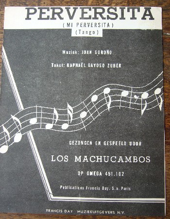 SORONO, JUAN & GAYOZO ZUBER, RAPHAEL, - Perversita (mi perversita) Tango.