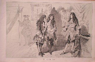 antique print (prent) - (Willem de derde) Antwoord van Willem III aan de Engelsche gezanten.