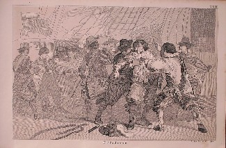 antique print (prent) - De dood van Tromp.