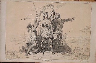 antique print (prent) - Witte van Haemstede op de Blinkert.