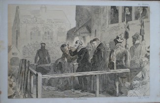 antique print (prent) - Oldenbarneveldt gevonnist.