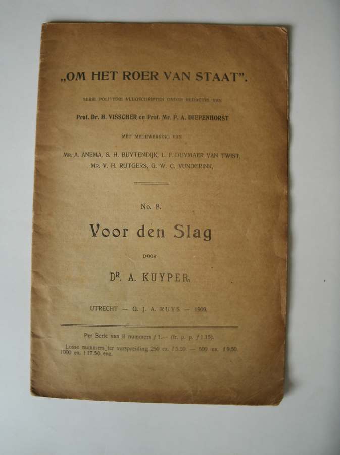 KUYPER, DR. A., - Voor den slag.